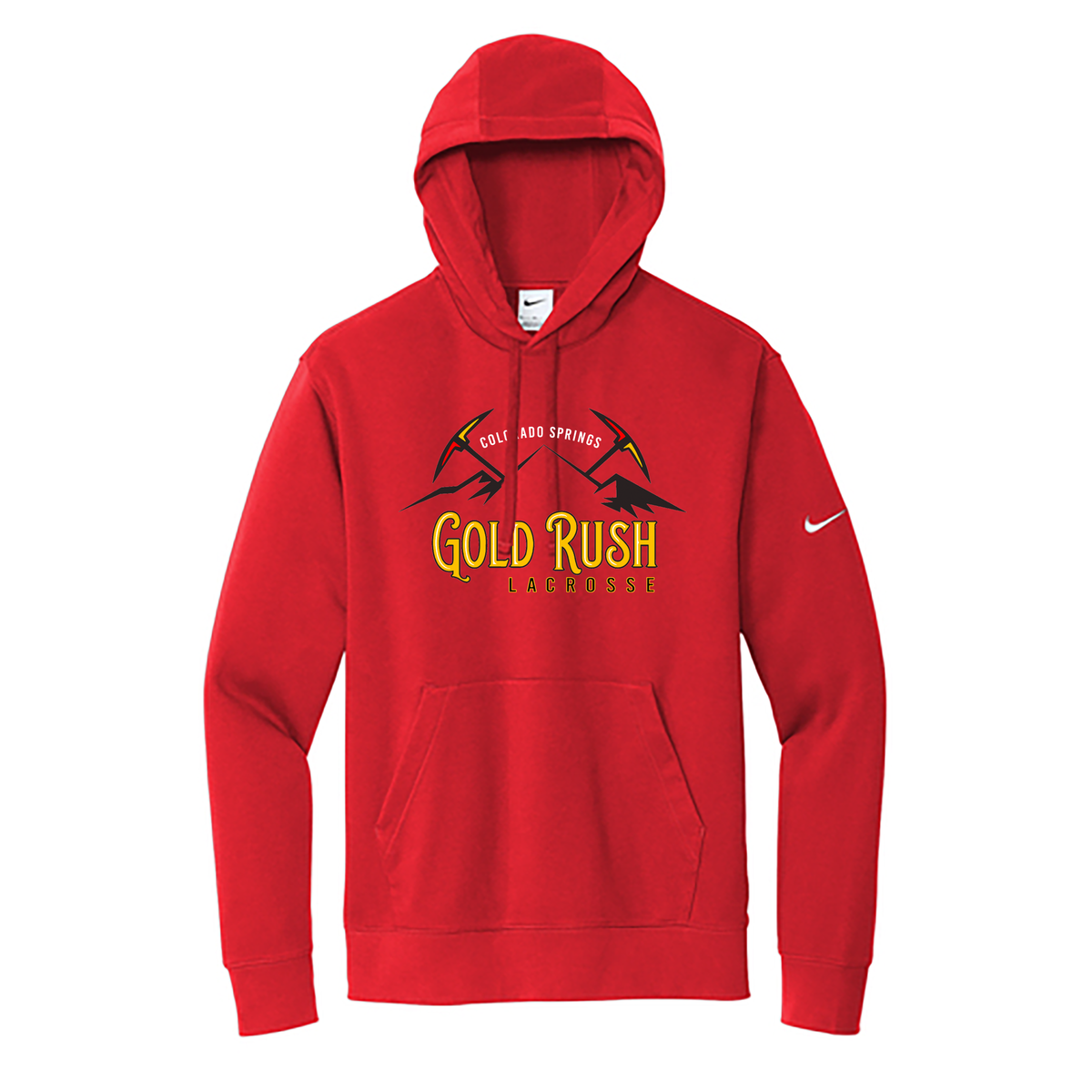 Gold Rush Lacrosse Nike Fleece Swoosh Pullover Hoodie