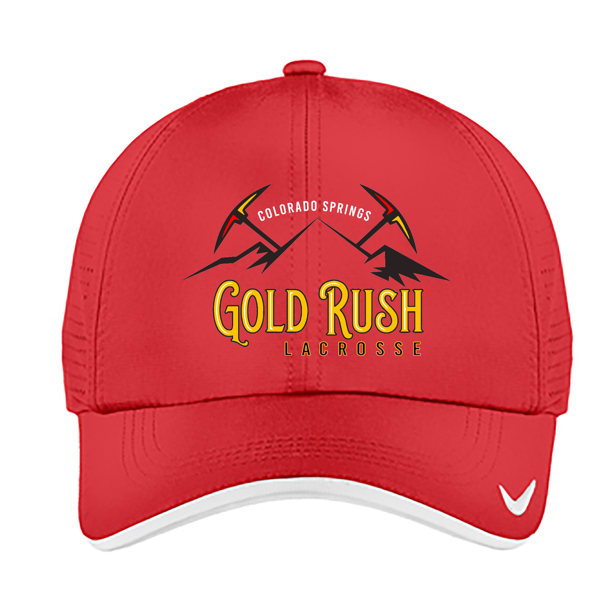 Gold Rush Lacrosse Nike Dri-FIT Swoosh Perforated Cap