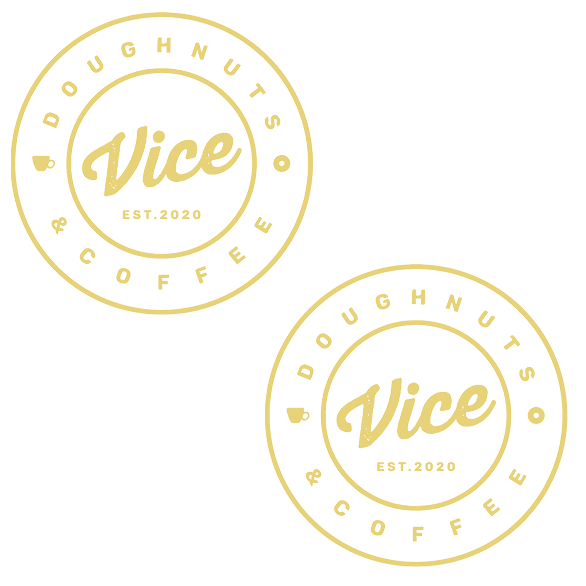 Vice Doughnuts & Coffee Sticker 2-Pack