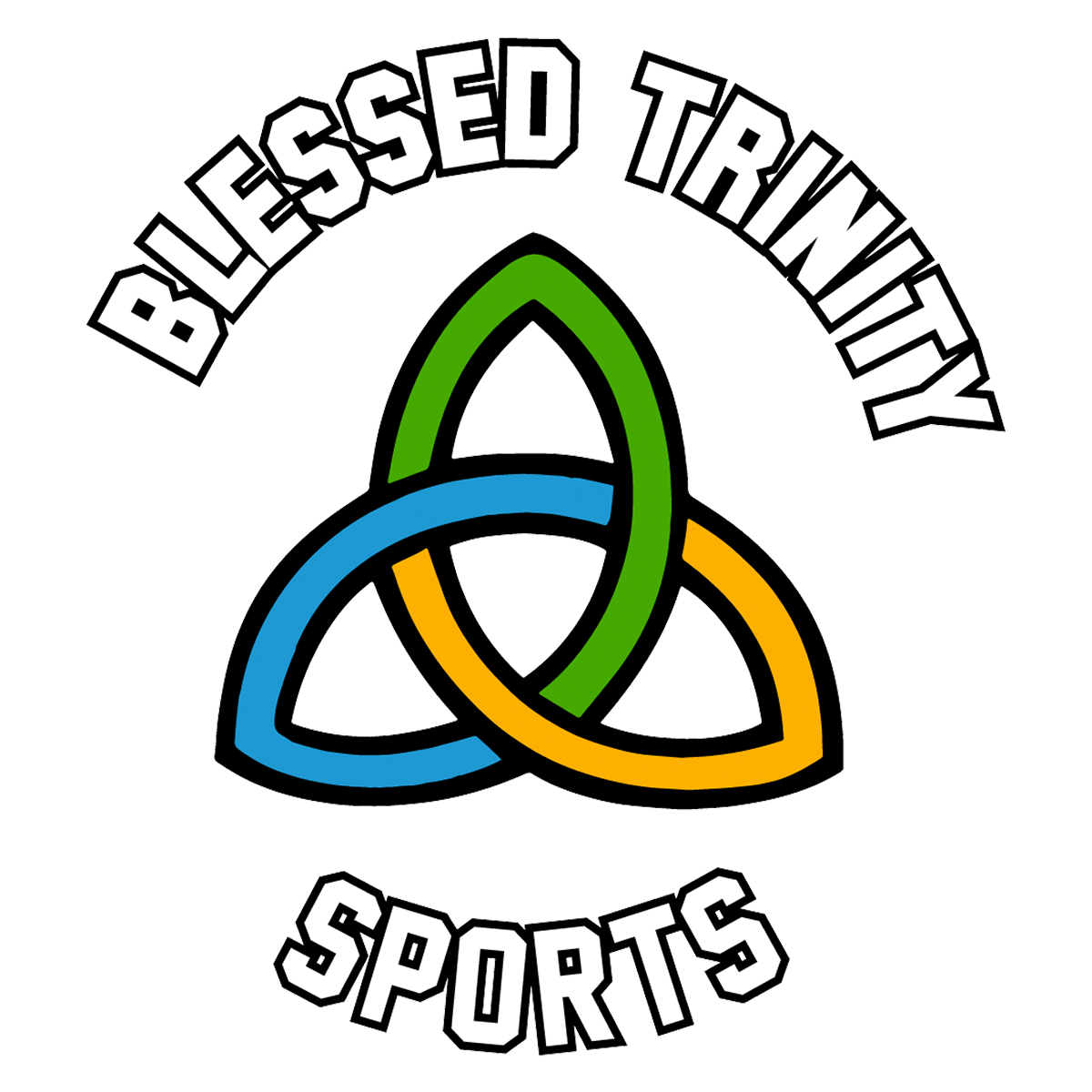 Blessed Trinity Sports Car Decal Sticker