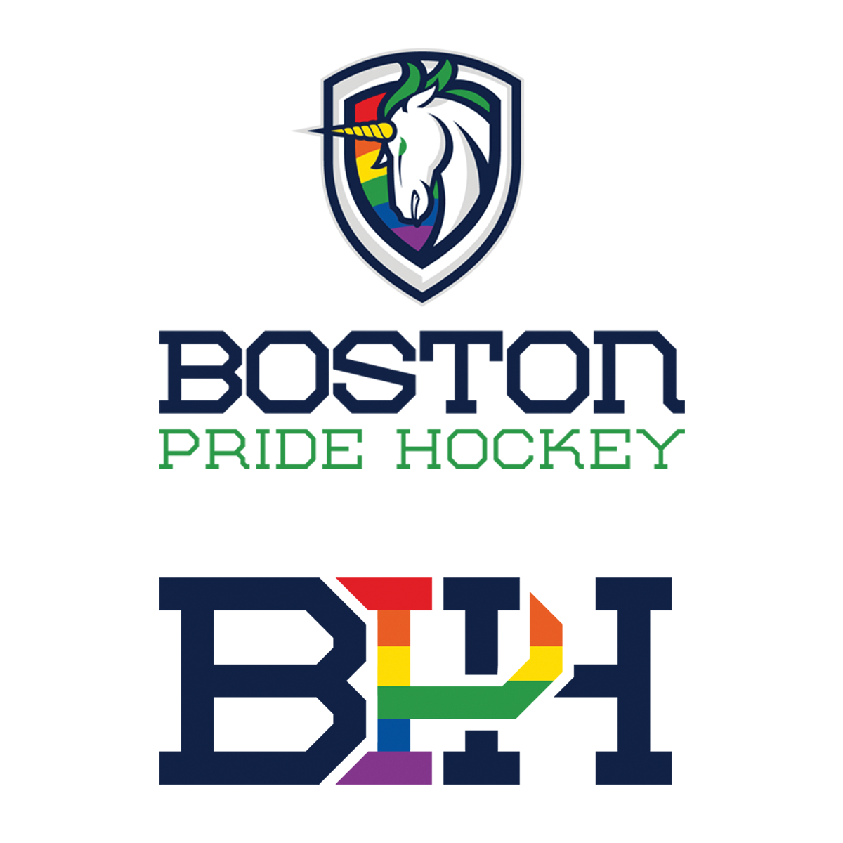Boston Pride Hockey Car Decal 2-Pack