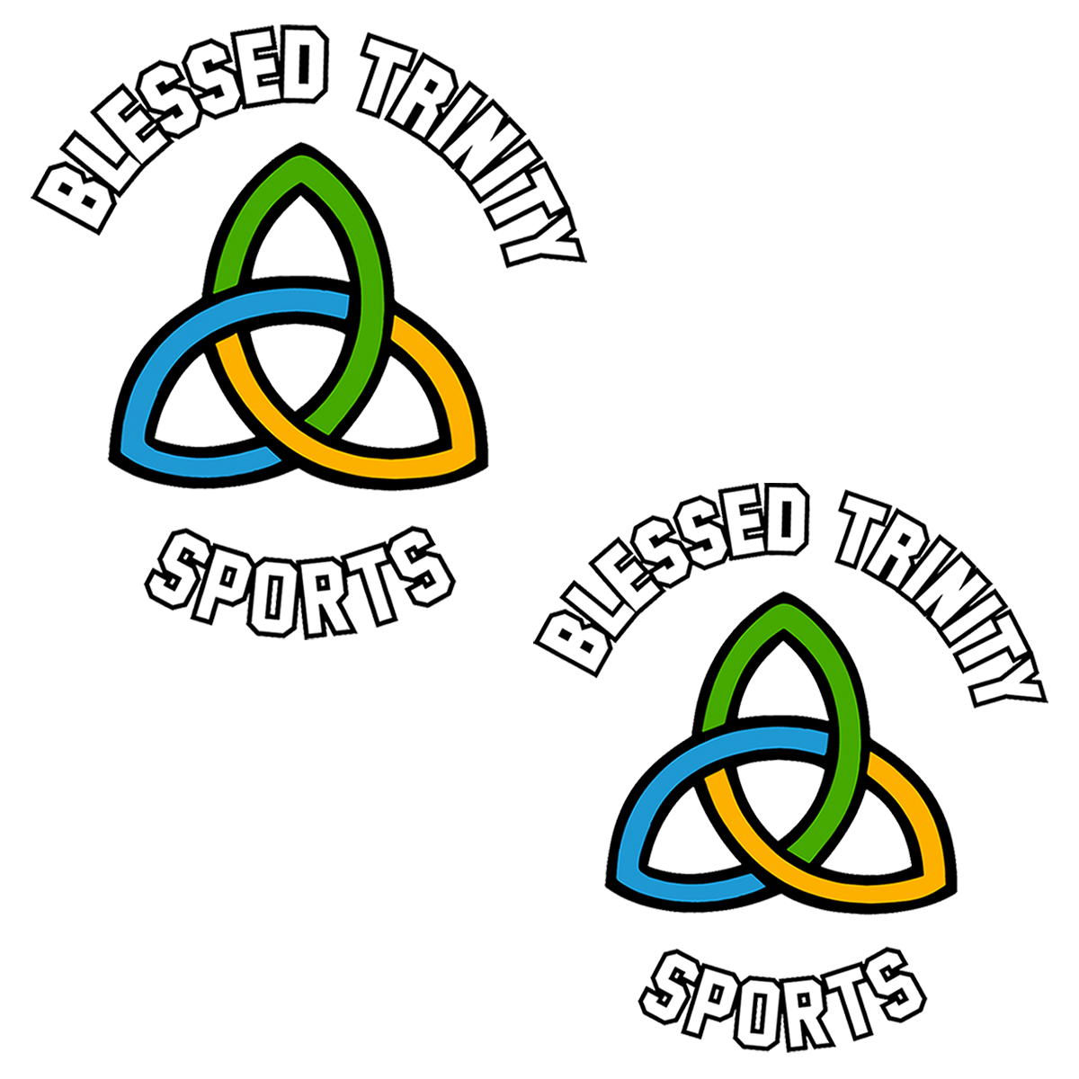 Blessed Trinity Sports Sticker 2-Pack