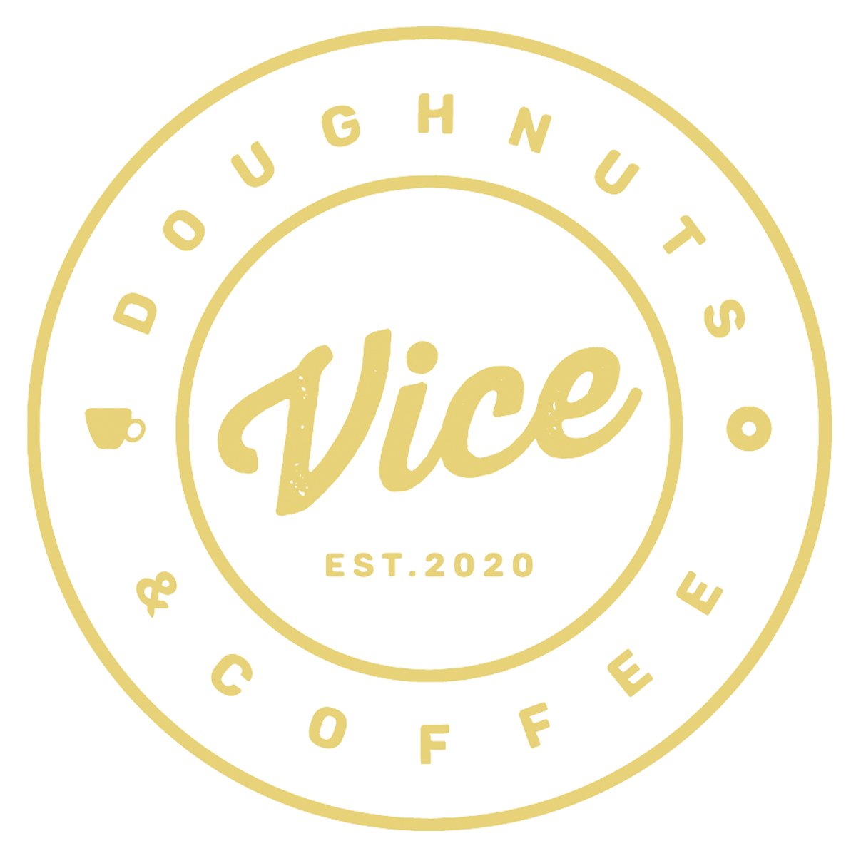 Vice Doughnuts & Coffee Car Decal Sticker