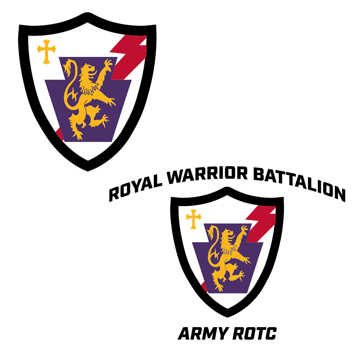 Royal Warrior Battalion Army ROTC Sticker 2-Pack