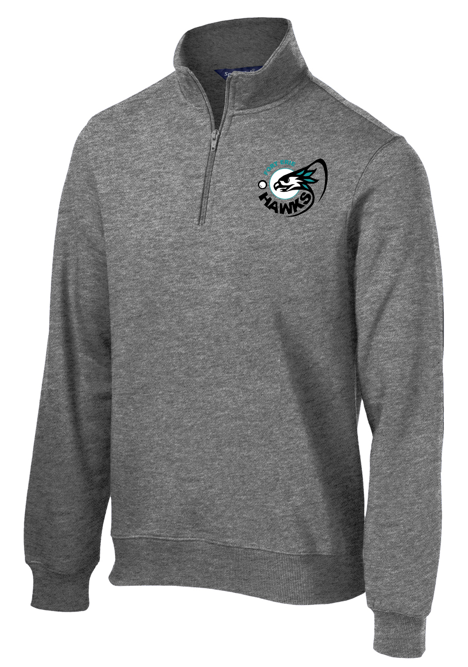 Fort Erie Hawks Vintage Heather 1/4 Zip Fleece