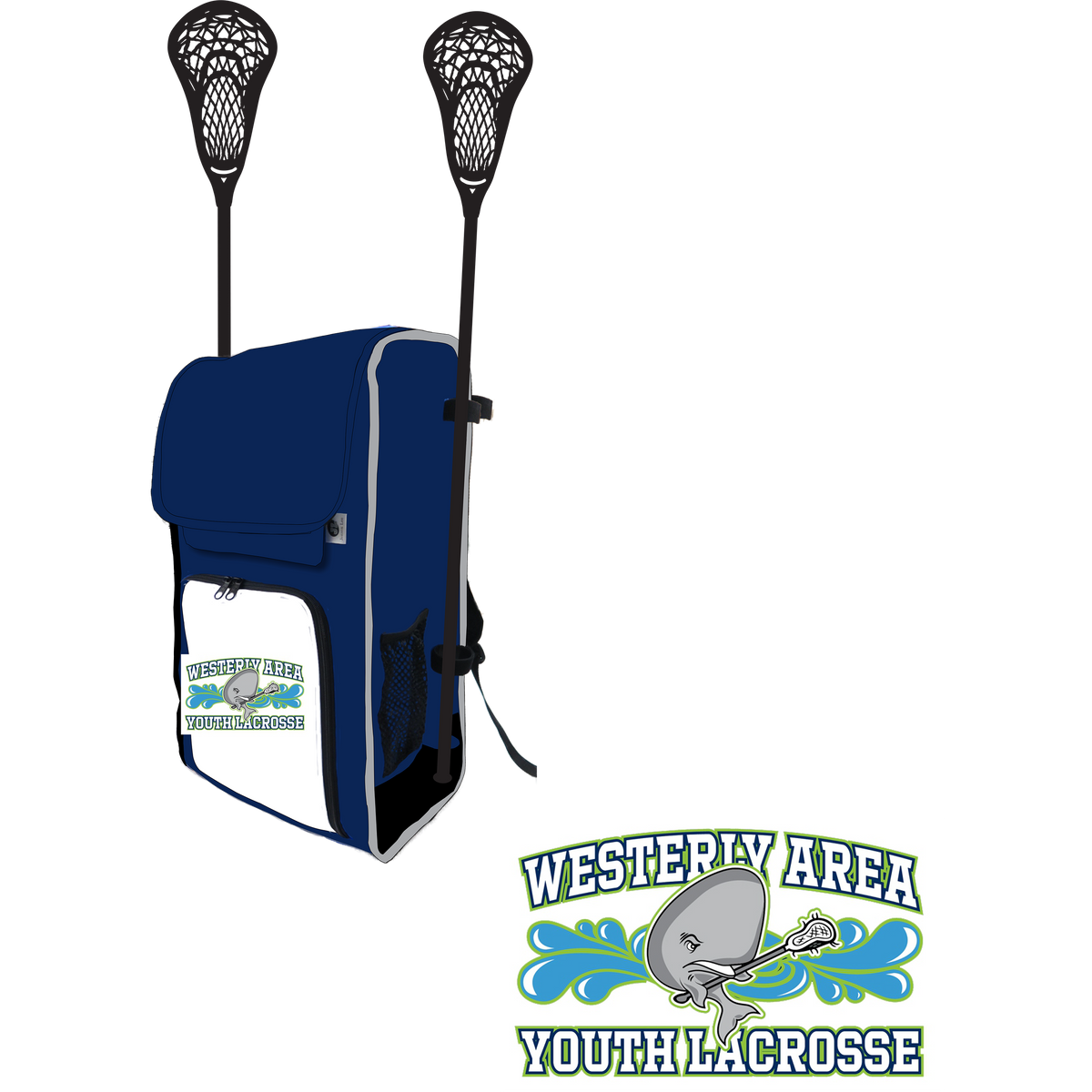 WAYL Side Lacrosse Stick Holder Large Backpack