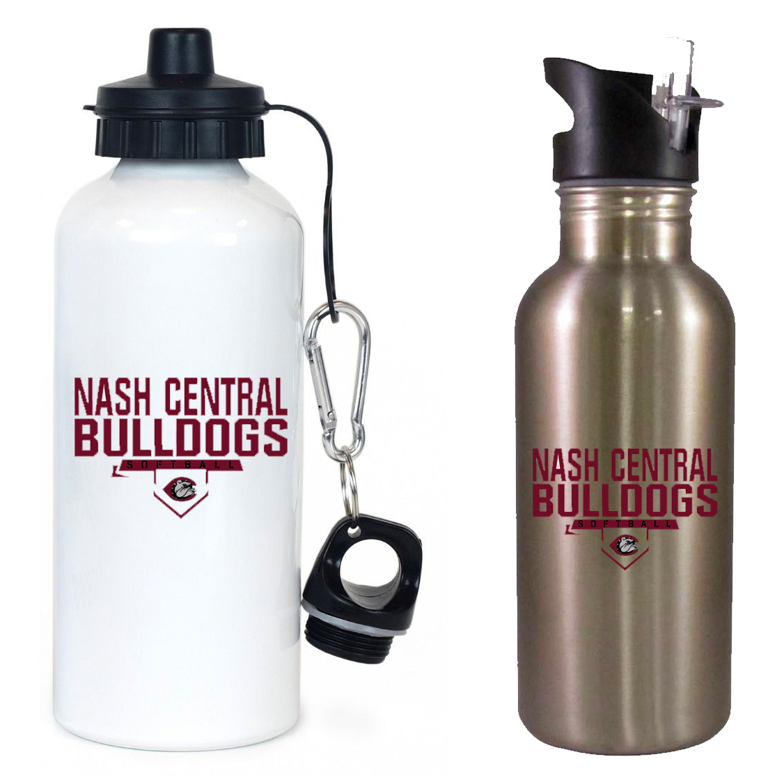 Nash Central HS Softball Team Water Bottle