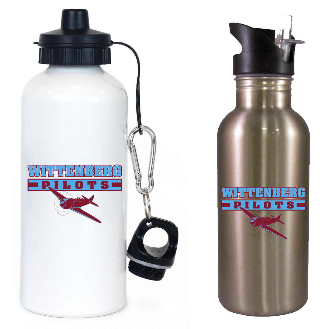Wittenberg Pilots Baseball Team Water Bottle