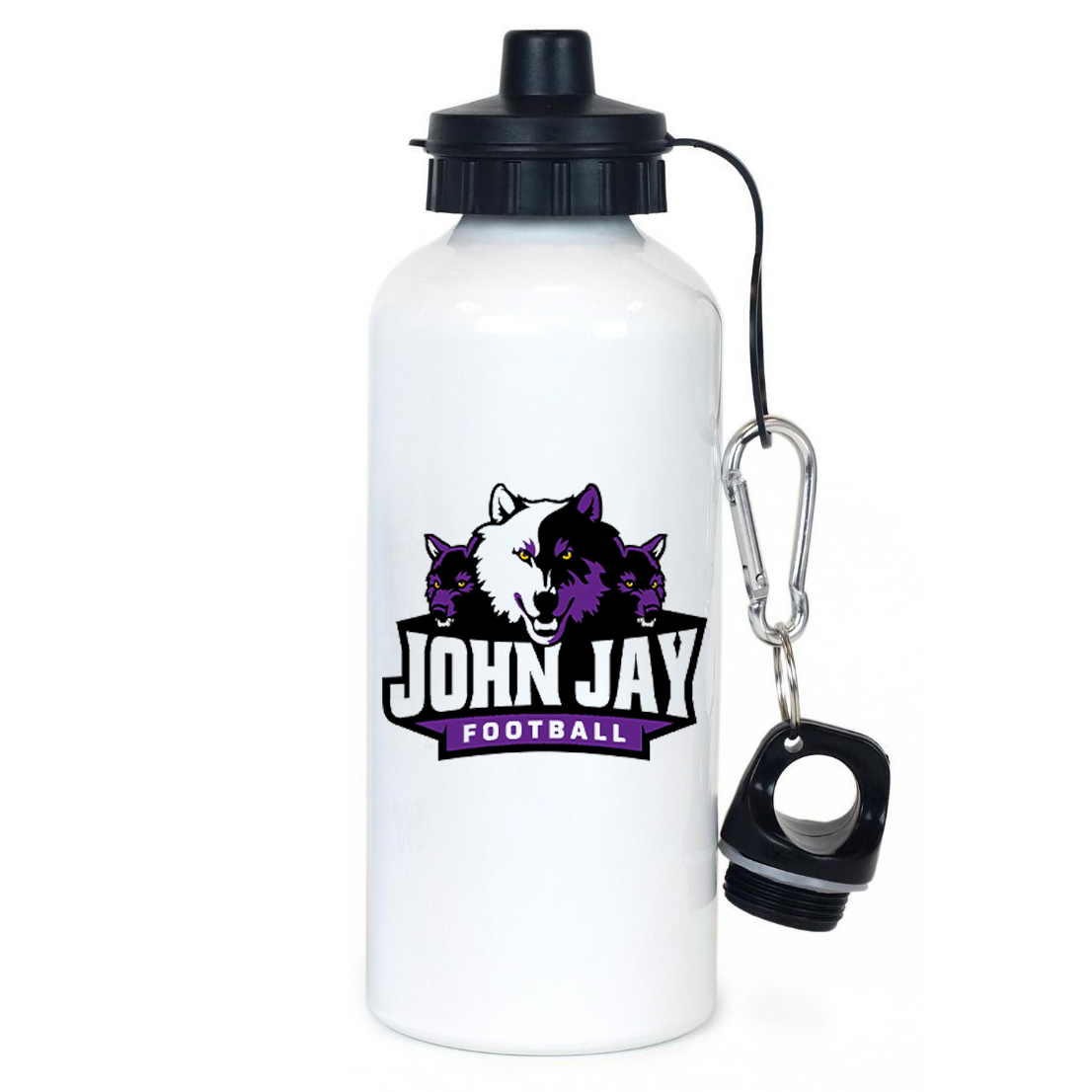 John Jay Wolves Football Team Water Bottle