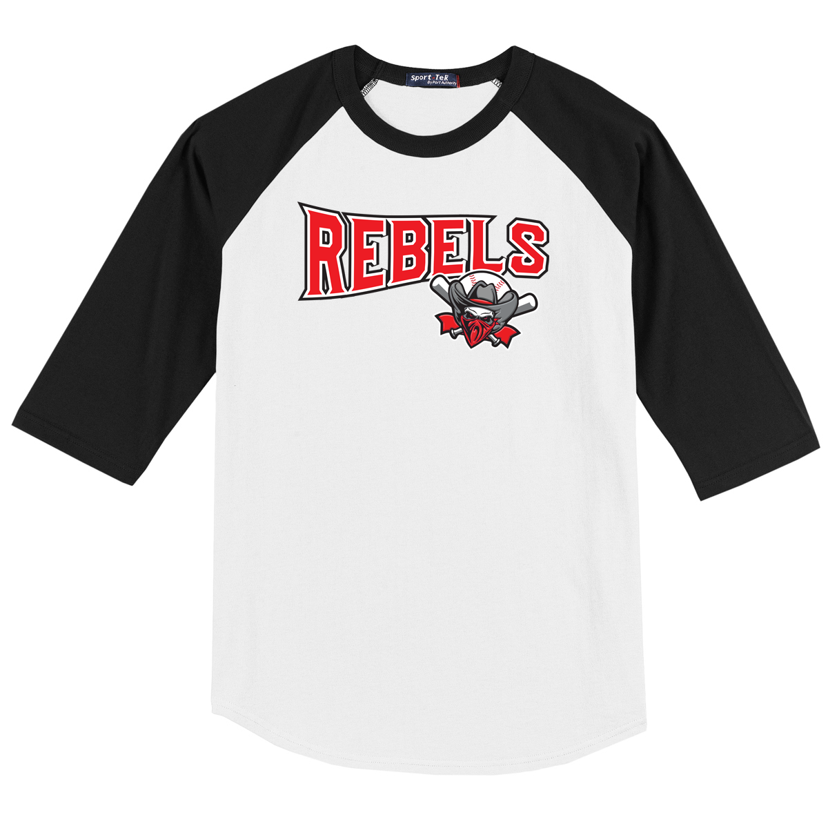 Rebels Baseball 3/4 Sleeve Baseball Shirt