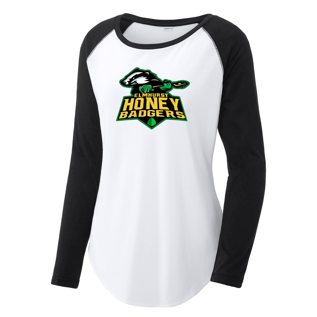 Honey Badgers Lacrosse Women's Raglan Long Sleeve CottonTouch