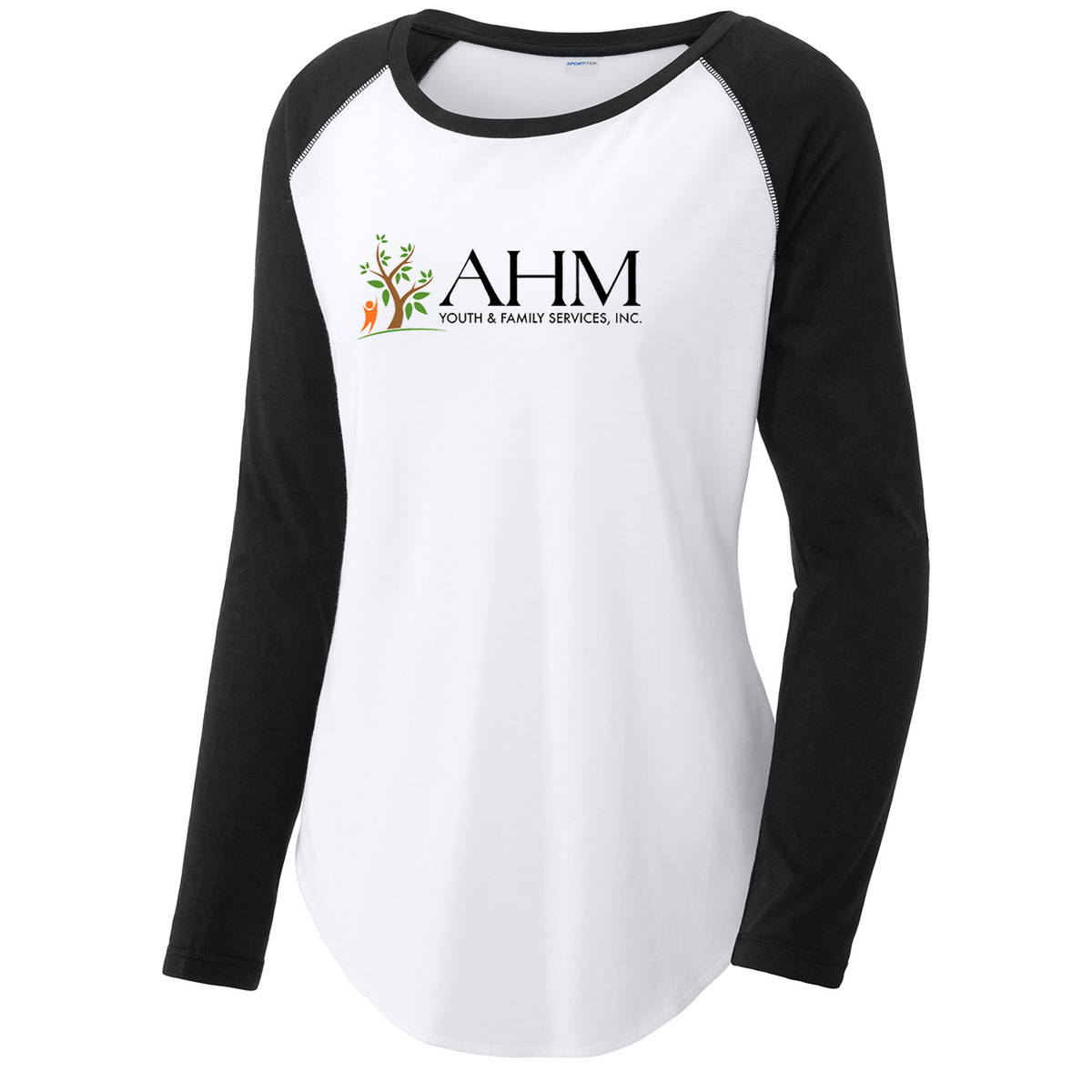 AHM Youth & Family Services Women's Raglan Long Sleeve CottonTouch