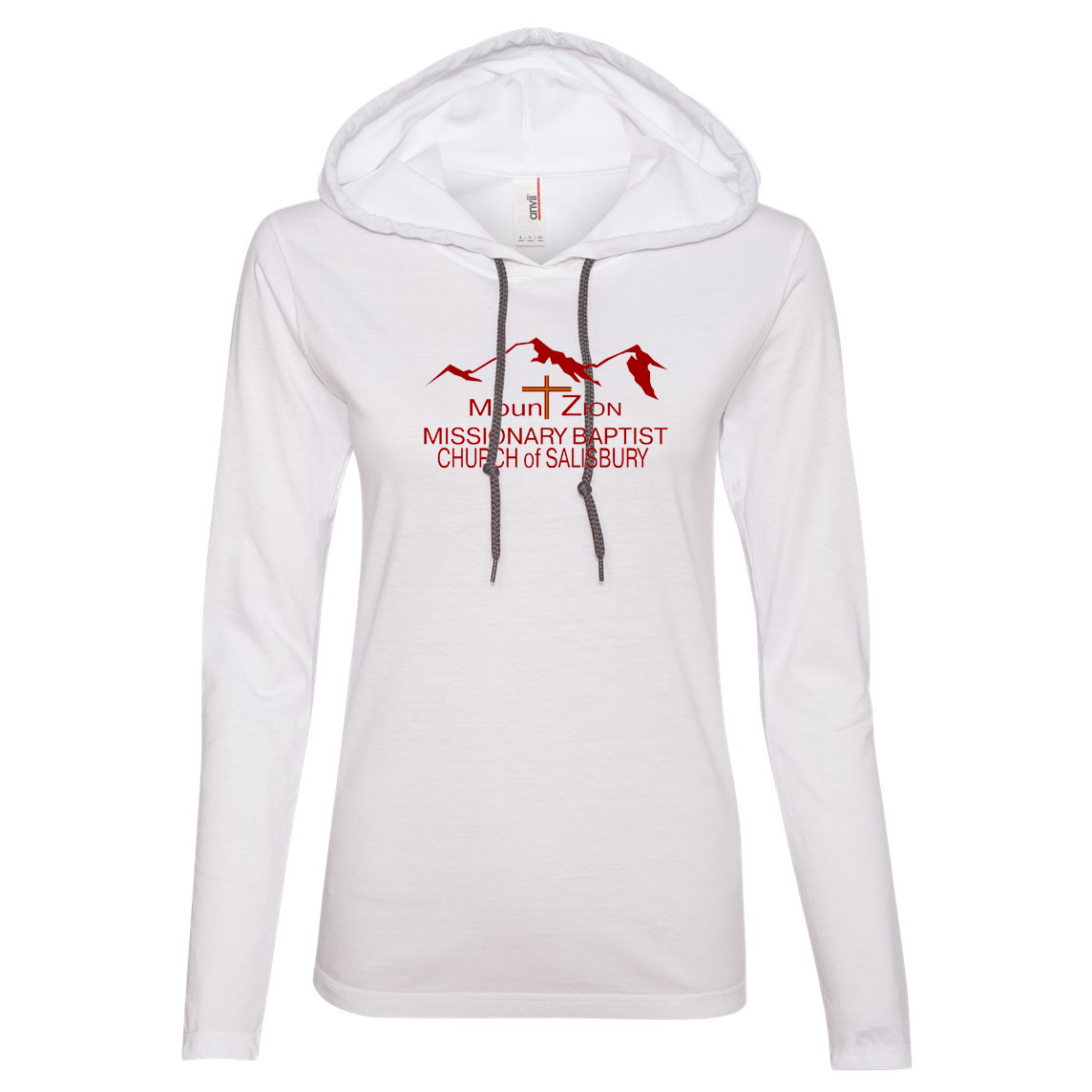 Mount Zion Missionary Baptist Church Women's Hooded Long Sleeve Tee