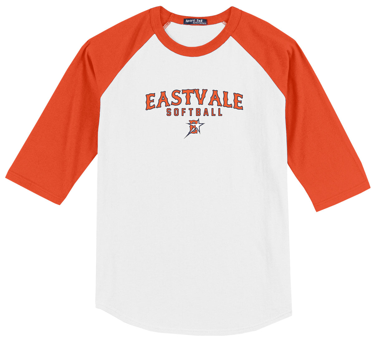 Eastvale Girl's Softball 3/4 Sleeve Baseball Shirt