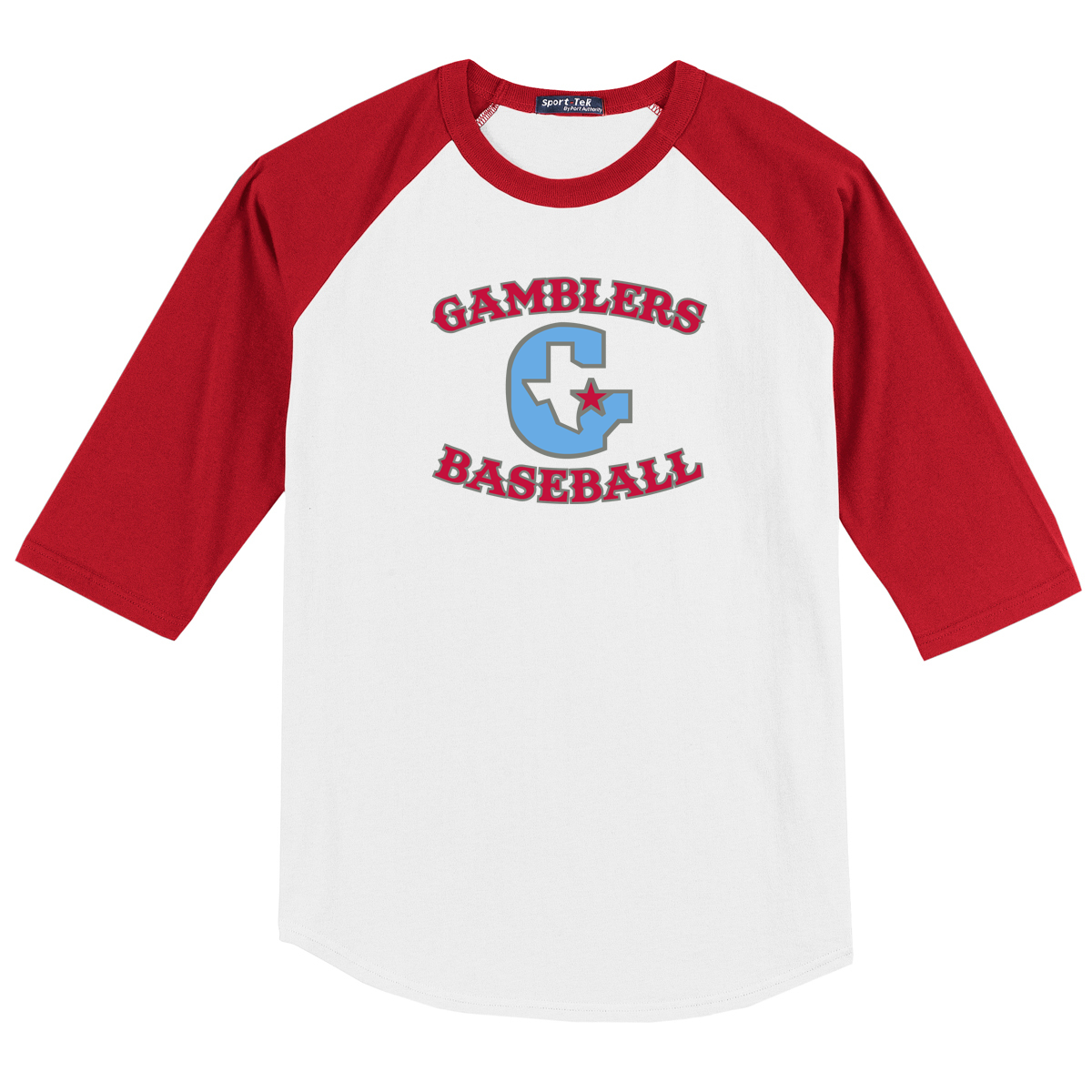 Gamblers Baseball  3/4 Sleeve Baseball Shirt