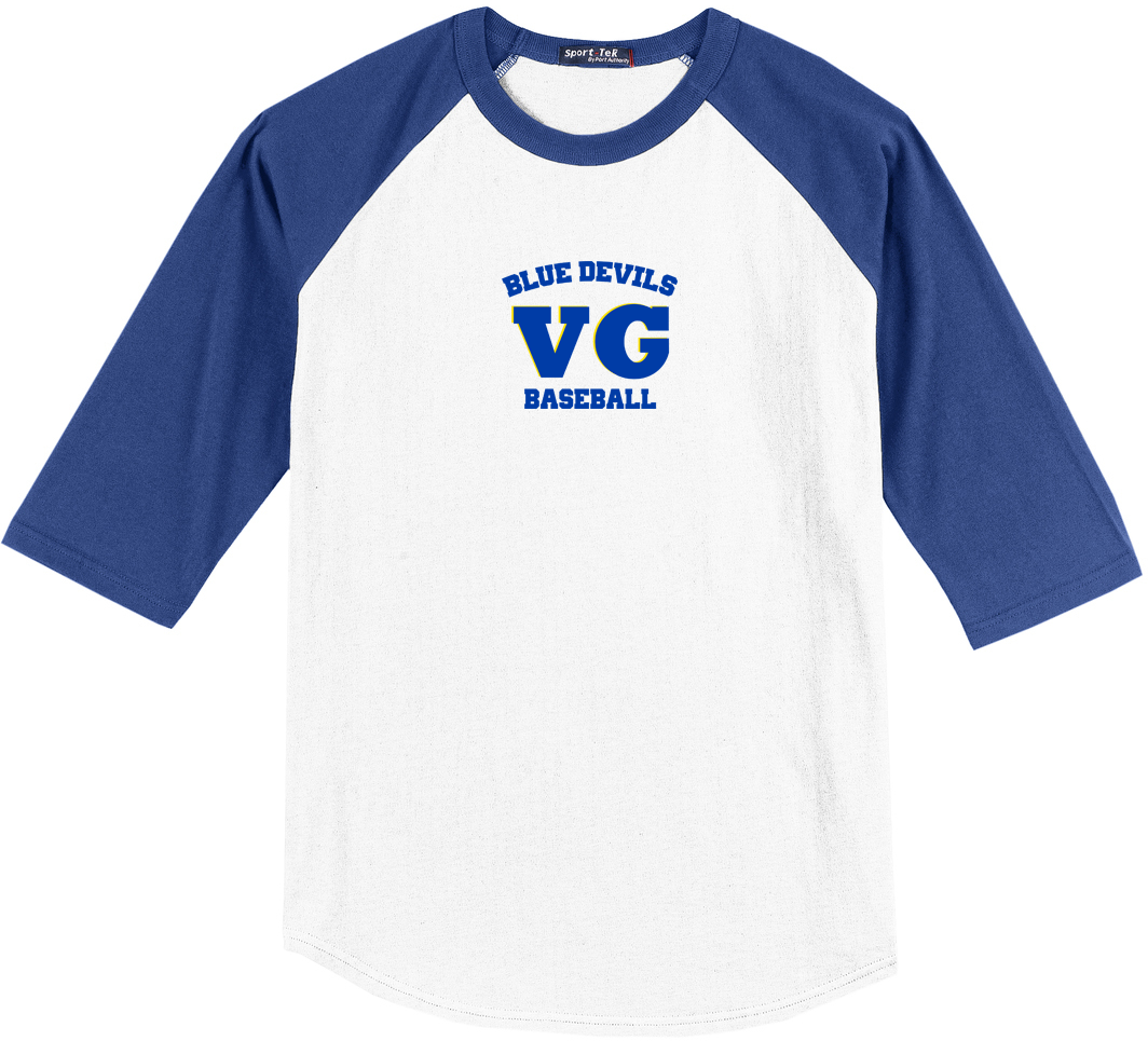 Blue Devils Baseball 3/4 Sleeve Baseball Shirt
