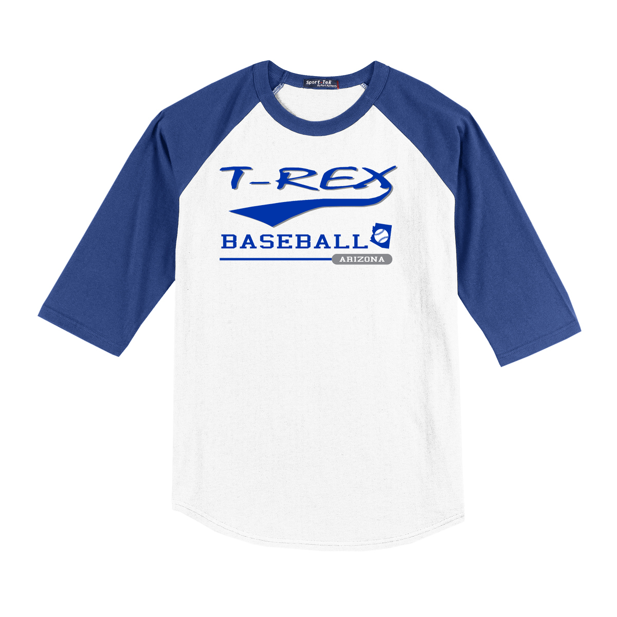 T-Rex Baseball 3/4 Sleeve Baseball Shirt