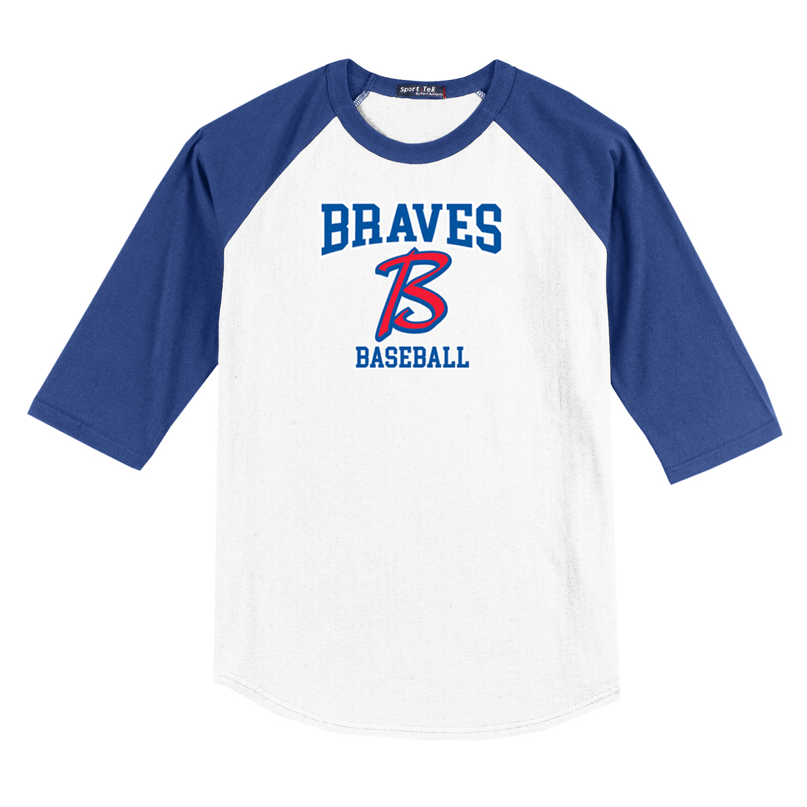 Akadema Braves Baseball 3/4 Sleeve Baseball Shirt