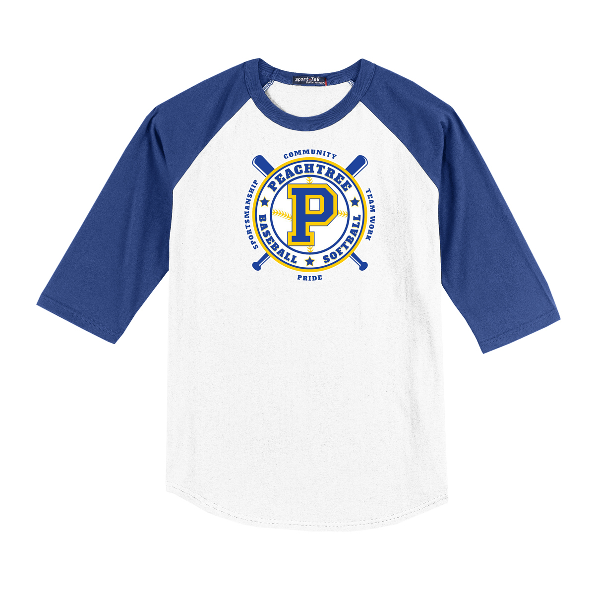 Peachtree Baseball 3/4 Sleeve Baseball Shirt