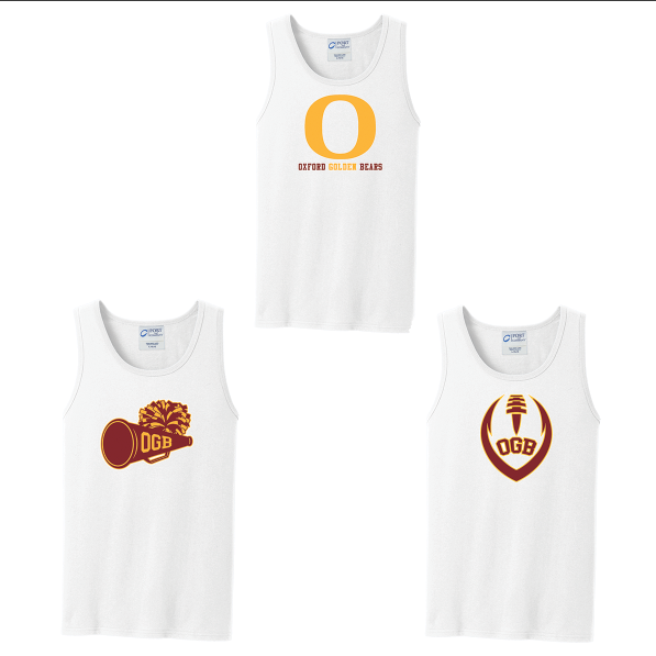 Oxford Golden Bears  Sleeveless Cotton Tank Top