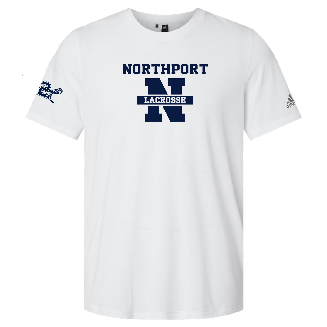 Northport High School Lacrosse Adidas Blended T-Shirt