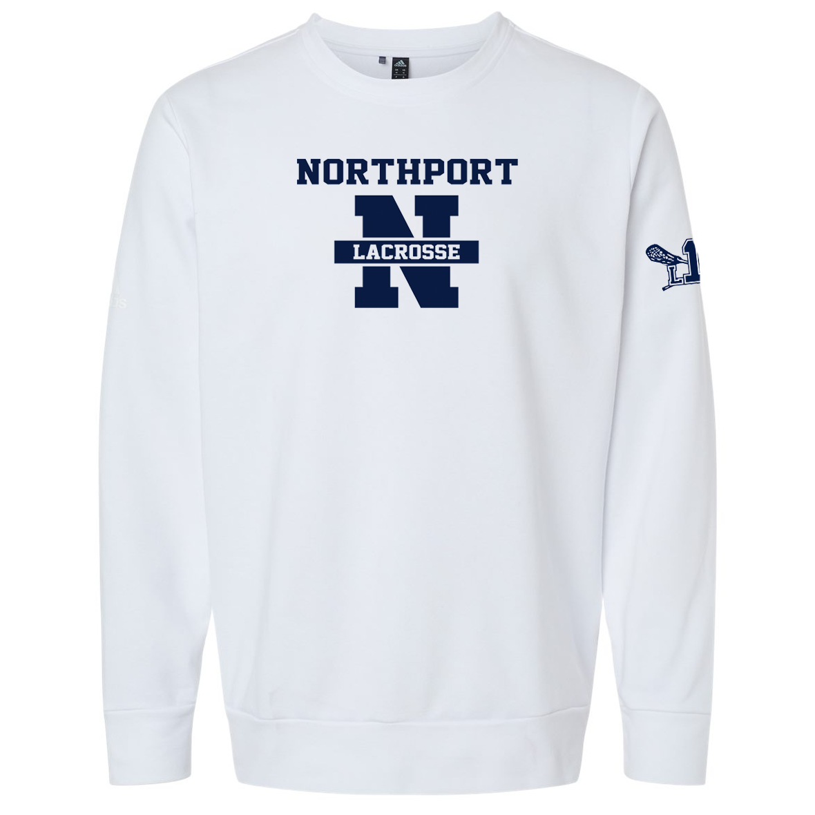 Northport High School Lacrosse Adidas Fleece Crewneck Sweatshirt