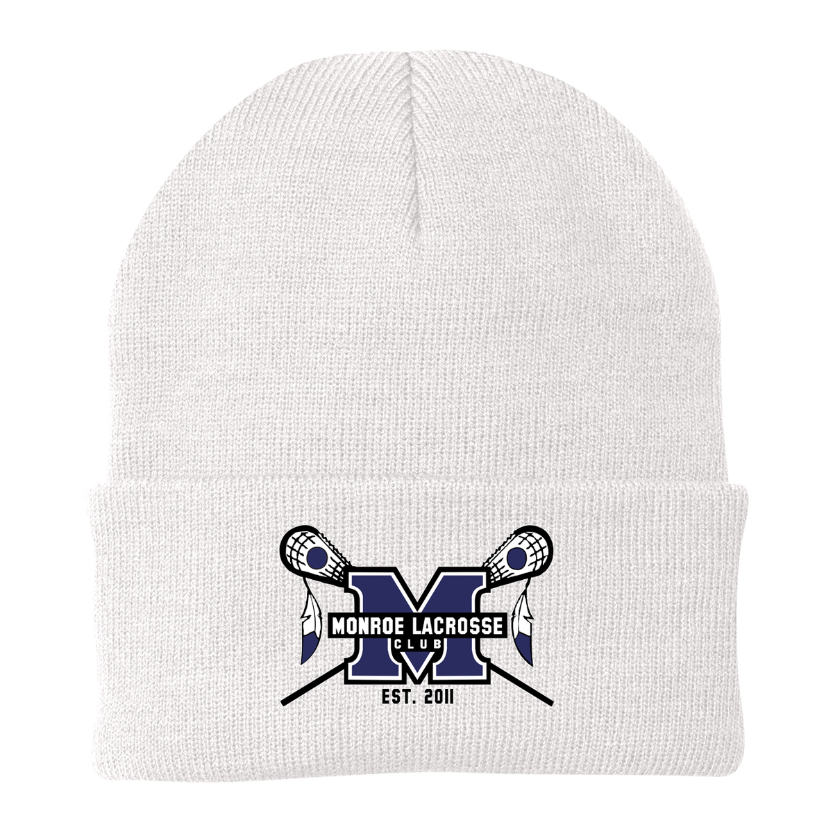 Monroe Braves Knit Beanie