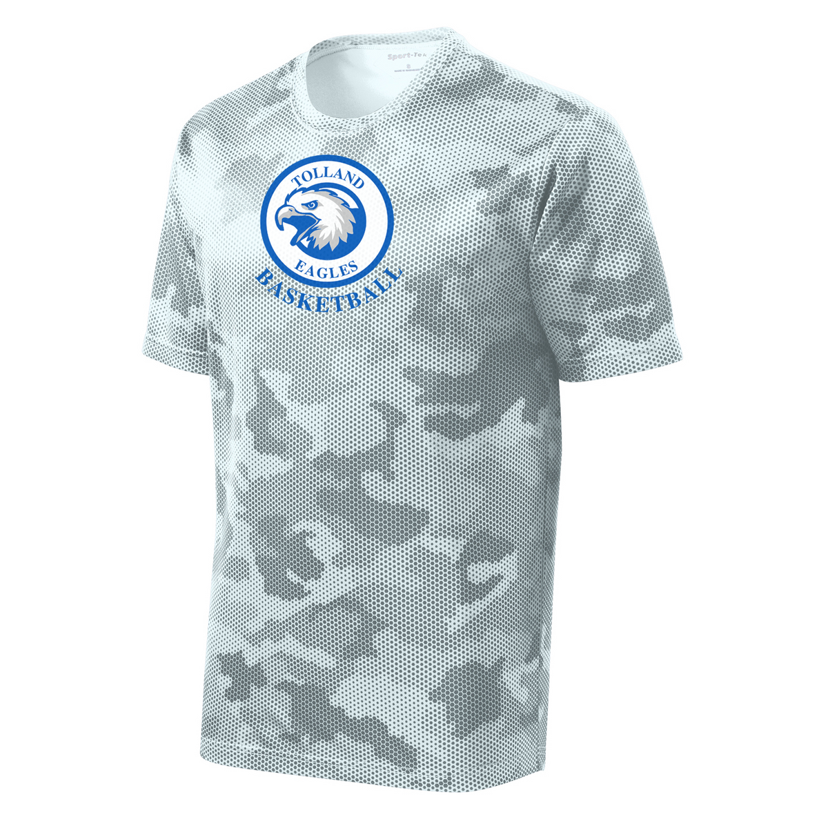 Tolland Travel Basketball CamoHex Tee