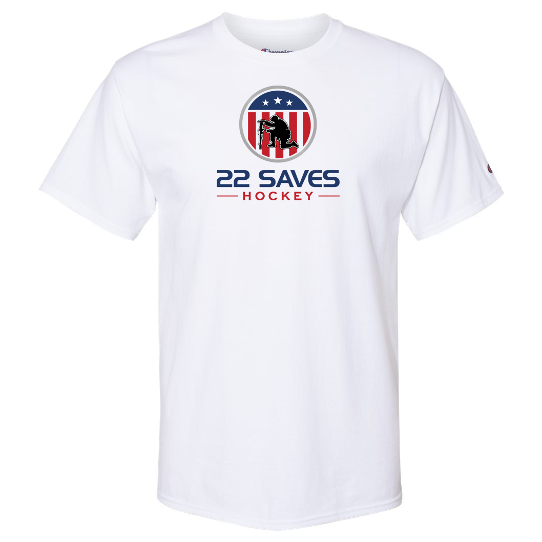 22 Saves Hockey Champion Short Sleeve T-Shirt