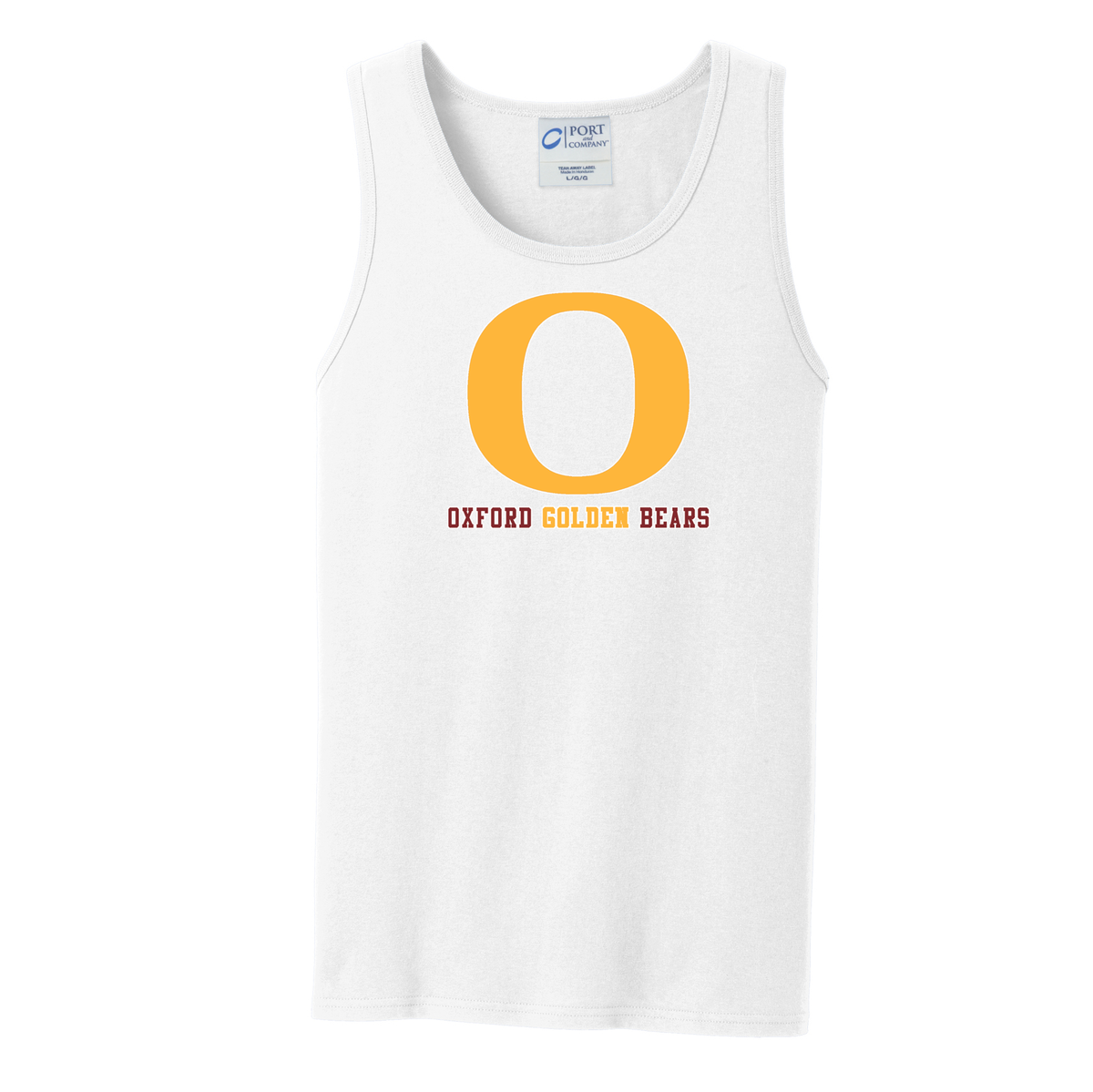 Oxford Golden Bears  Sleeveless Cotton Tank Top