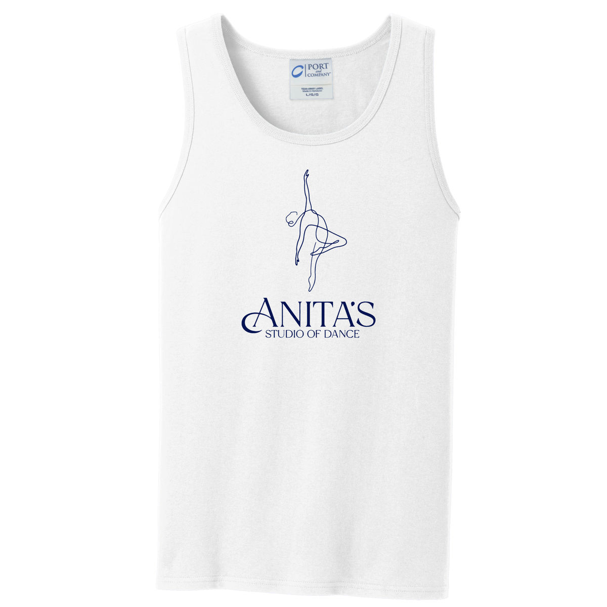 Anita's Studio of Dance Sleeveless Cotton Tank Top