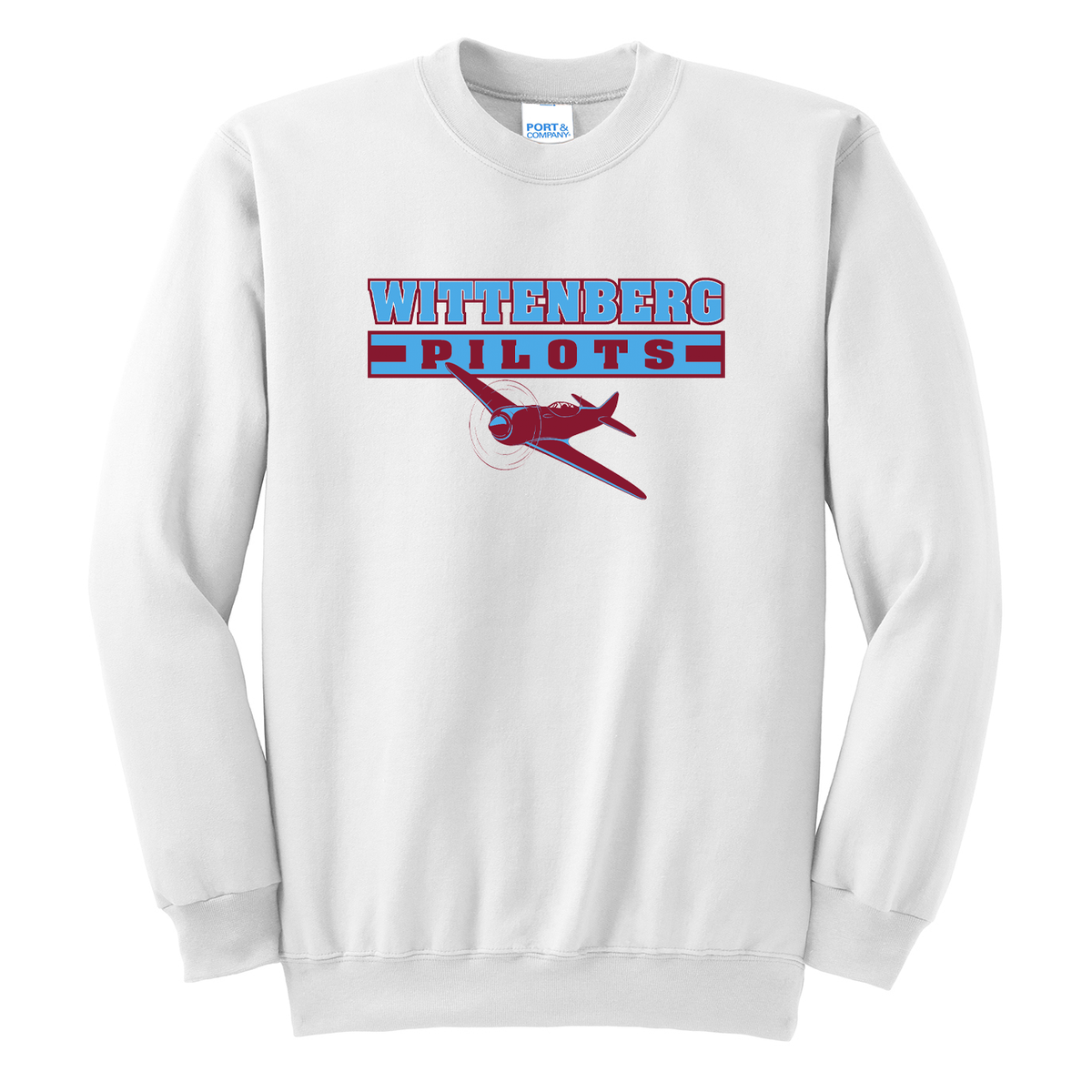 Wittenberg Pilots Baseball Crew Neck Sweater