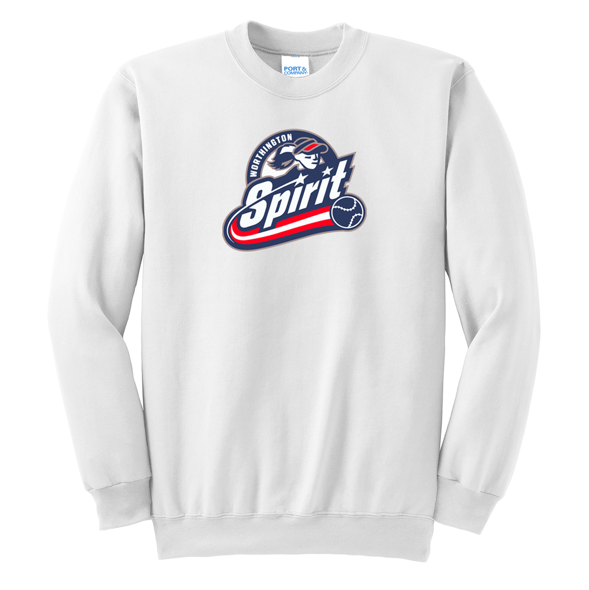 Worthington Spirit Softball Crew Neck Sweater