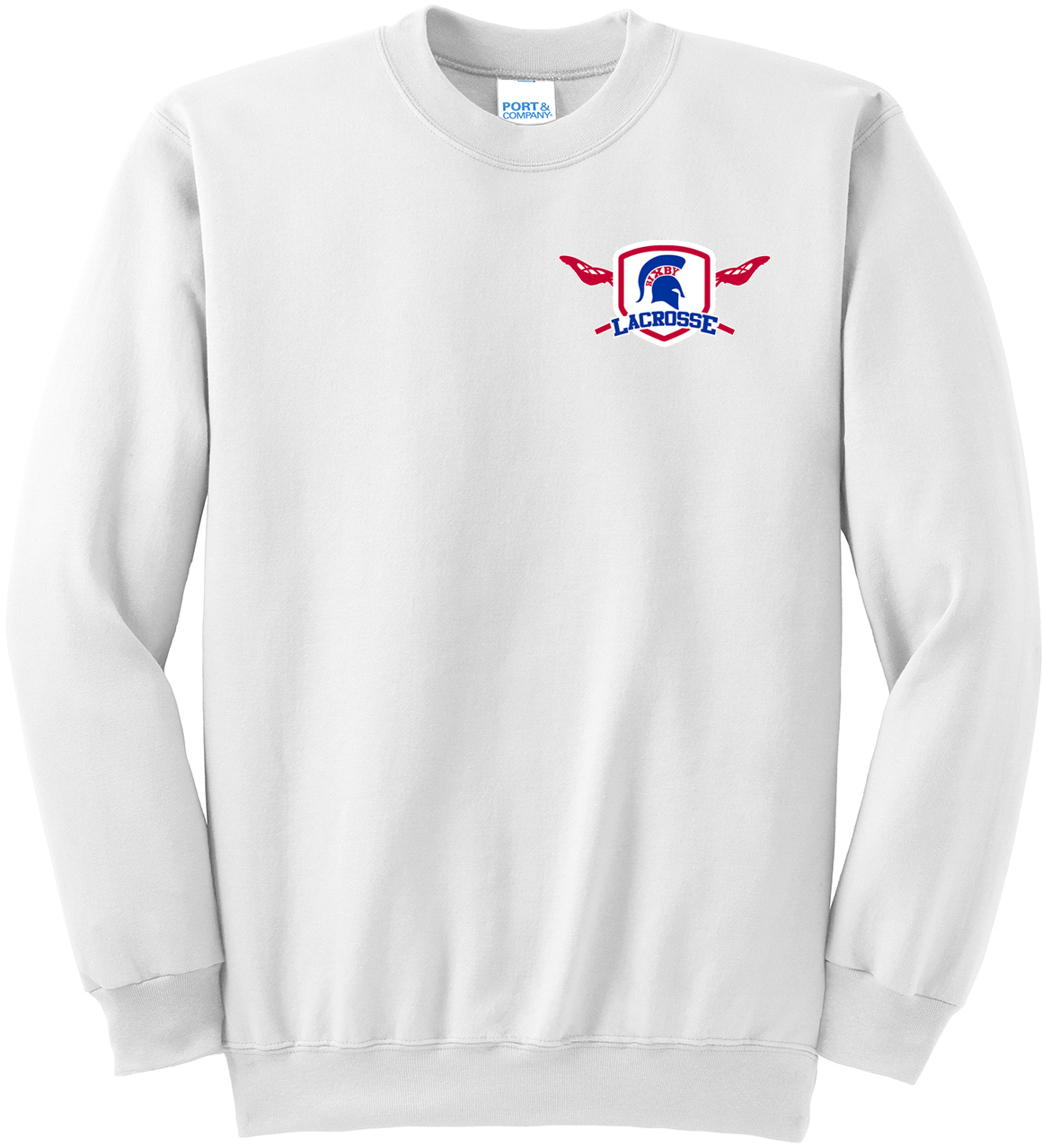 Bixby Lacrosse White Crew Neck Sweater