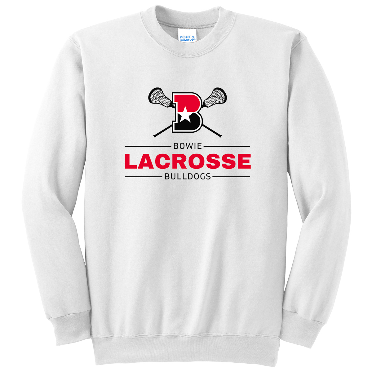 Bowie Boys Lacrosse Crew Neck Sweater