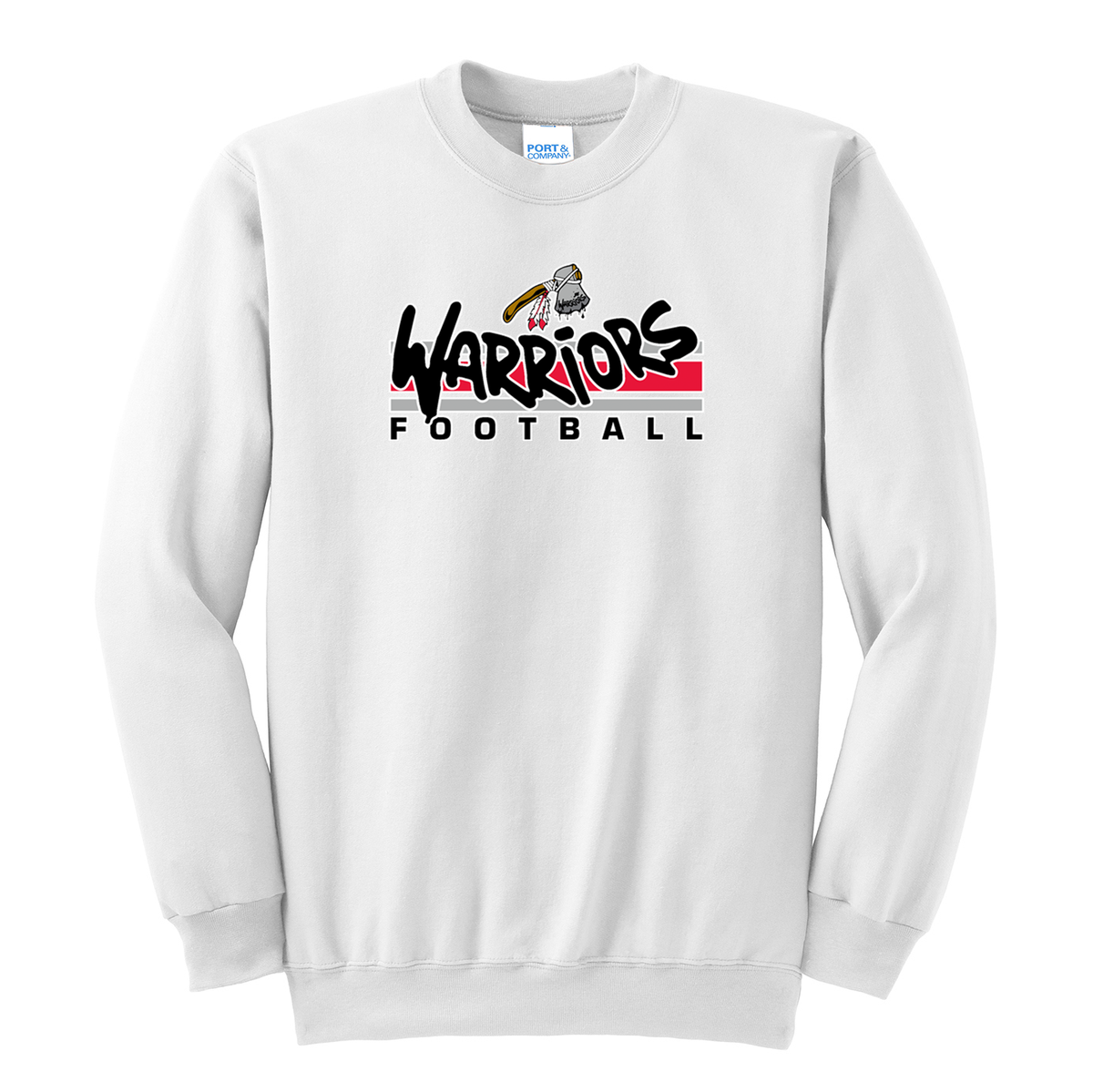 WV Warriors Football Crew Neck Sweater