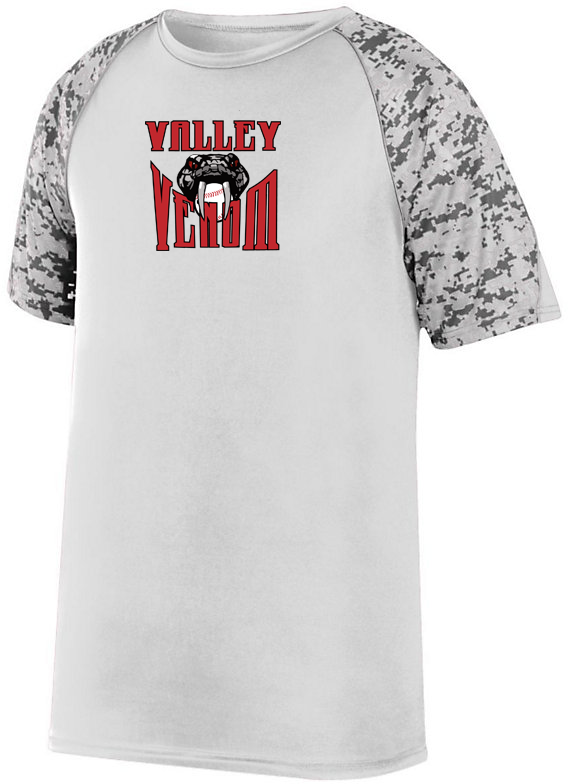 Valley Venom Baseball Digi-Camo Performance T-Shirt