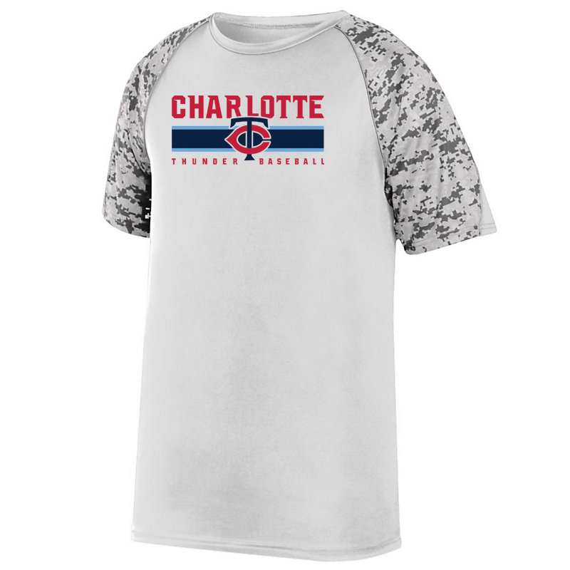 Charlotte Thunder Baseball  Digi-Camo Performance T-Shirt