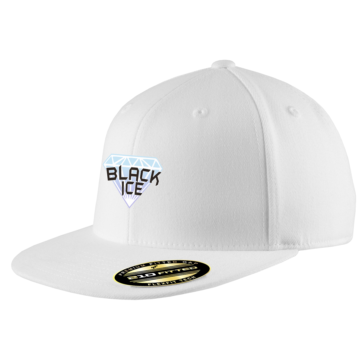 Black Ice Softball FlexFit Flat-Brim Hat