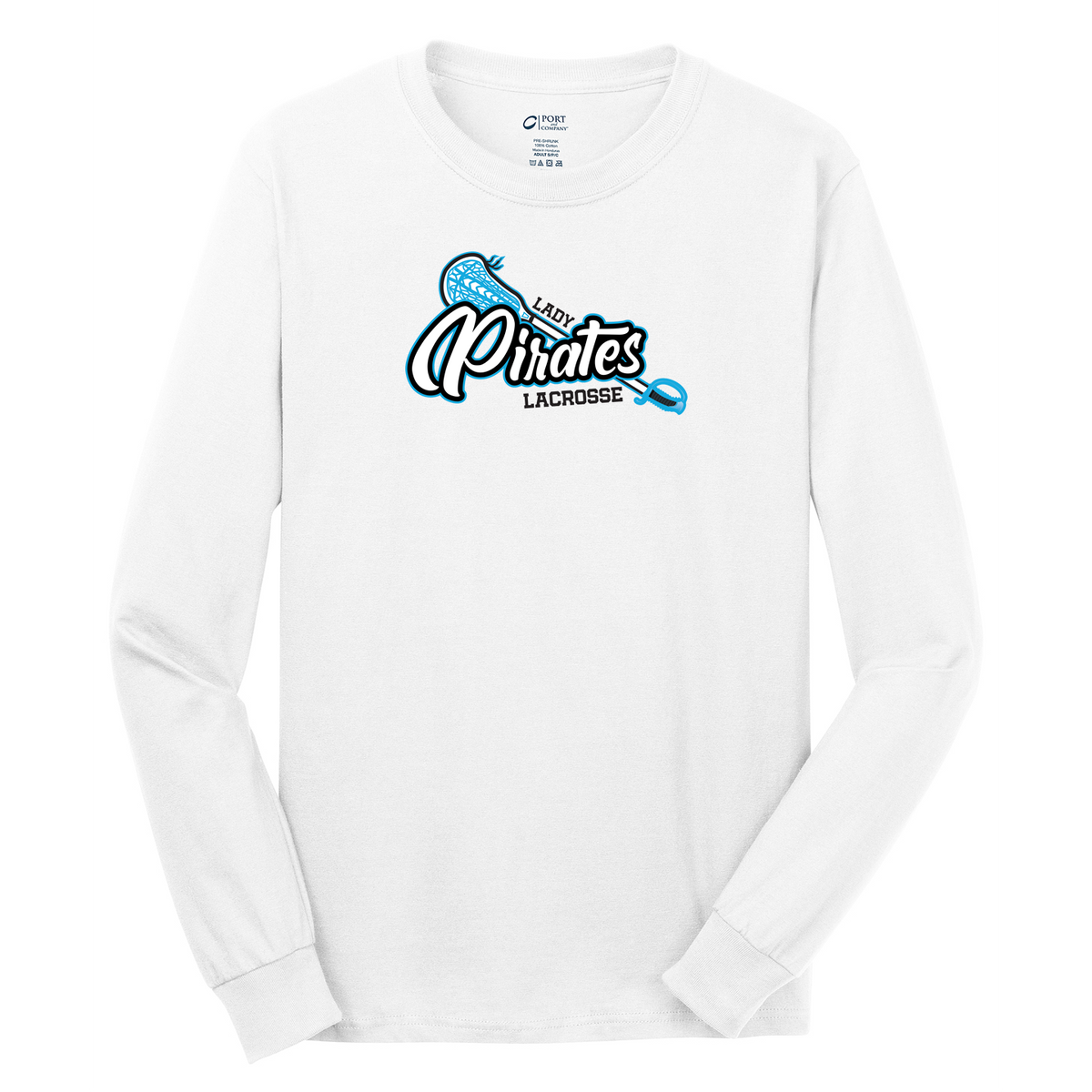 Lady Pirates Lacrosse Cotton Long Sleeve Shirt