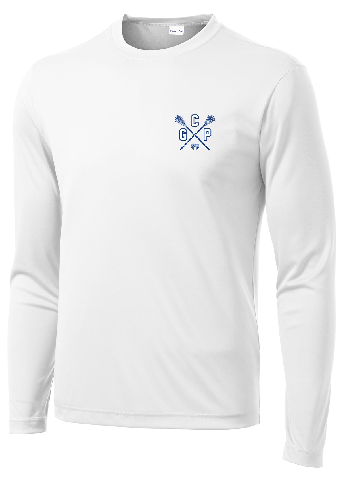 GCP Lacrosse White Long Sleeve Performance Shirt