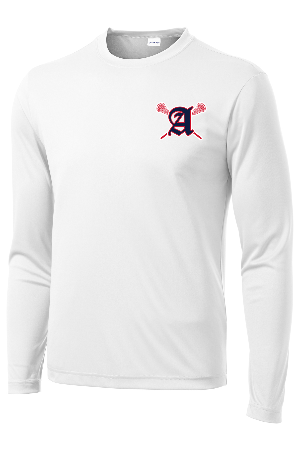 Augusta Patriots White Long Sleeve Performance Shirt