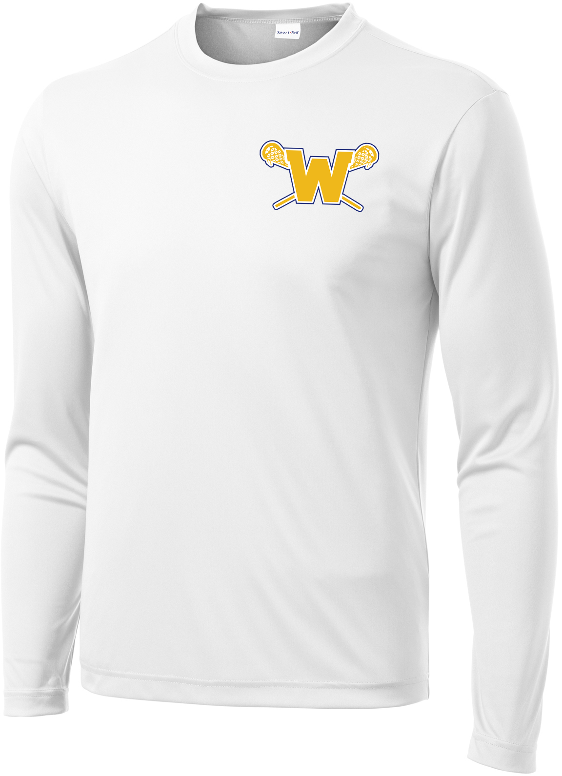 Webster Lacrosse Men's White Long Sleeve Performance Shirt
