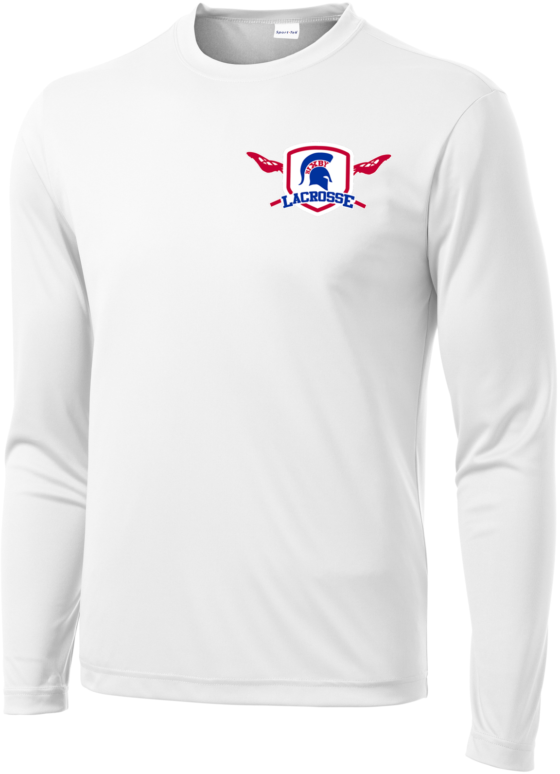 Bixby Lacrosse White Long Sleeve Performance Shirt