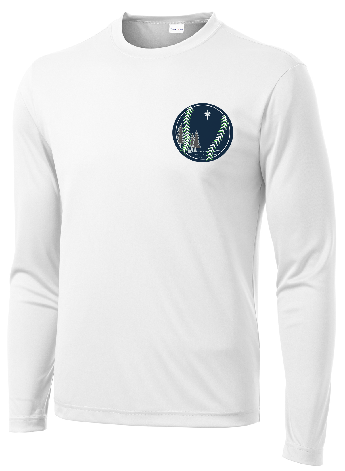Northstar Baseball White Long Sleeve Performance Shirt