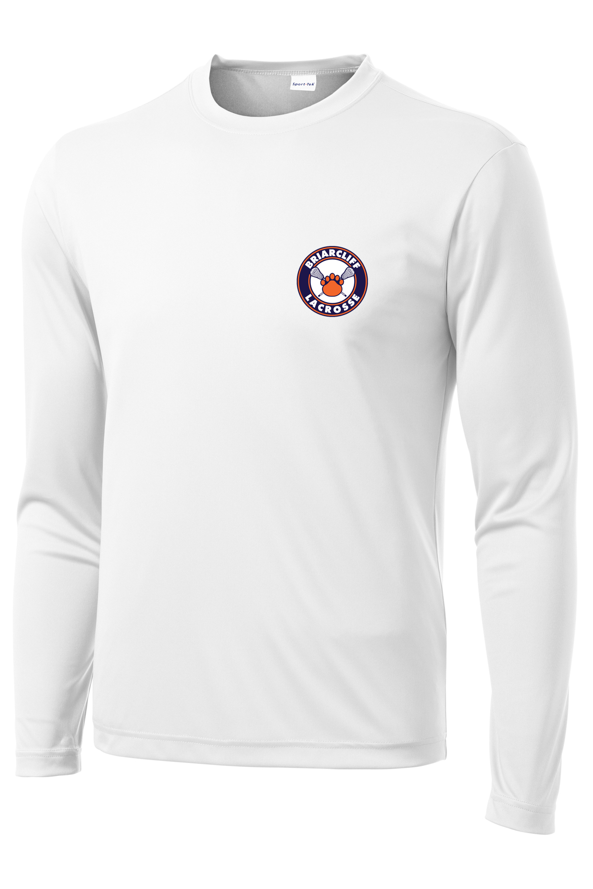 Briarcliff Lacrosse White Long Sleeve Performance Shirt