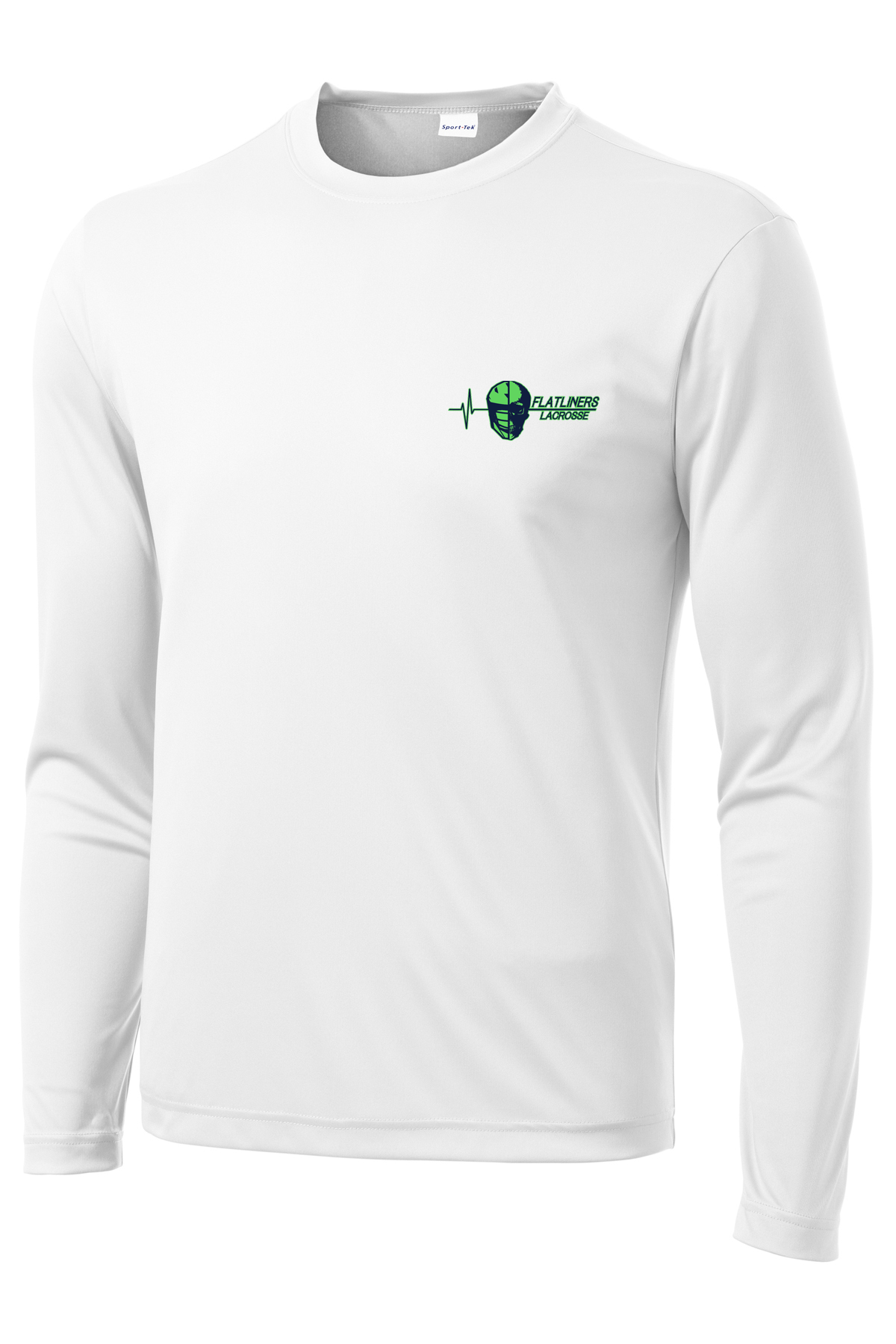 Flatliners Lacrosse White Long Sleeve Performance Shirt