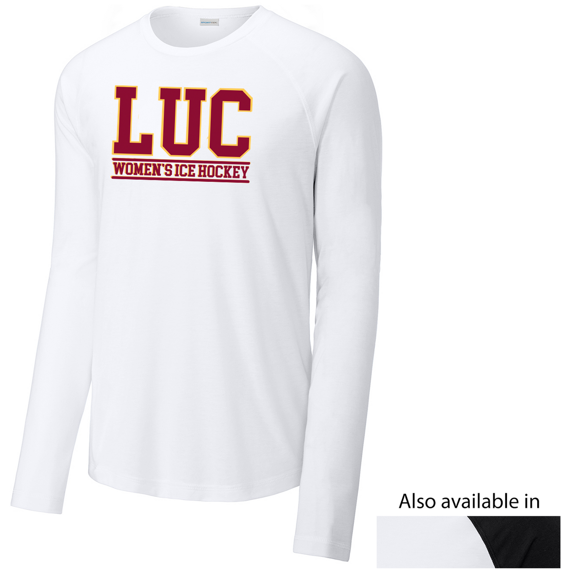 LUC Women's Ice Hockey Long Sleeve Raglan CottonTouch