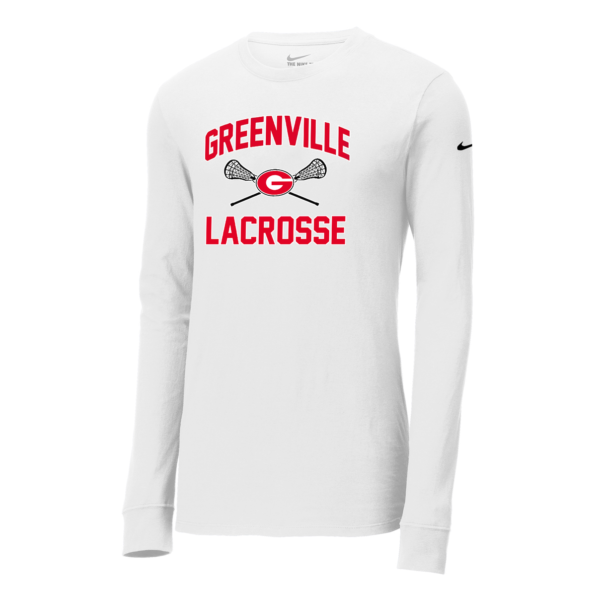 Greenville Girls Lacrosse Nike Core Cotton Long Sleeve Tee