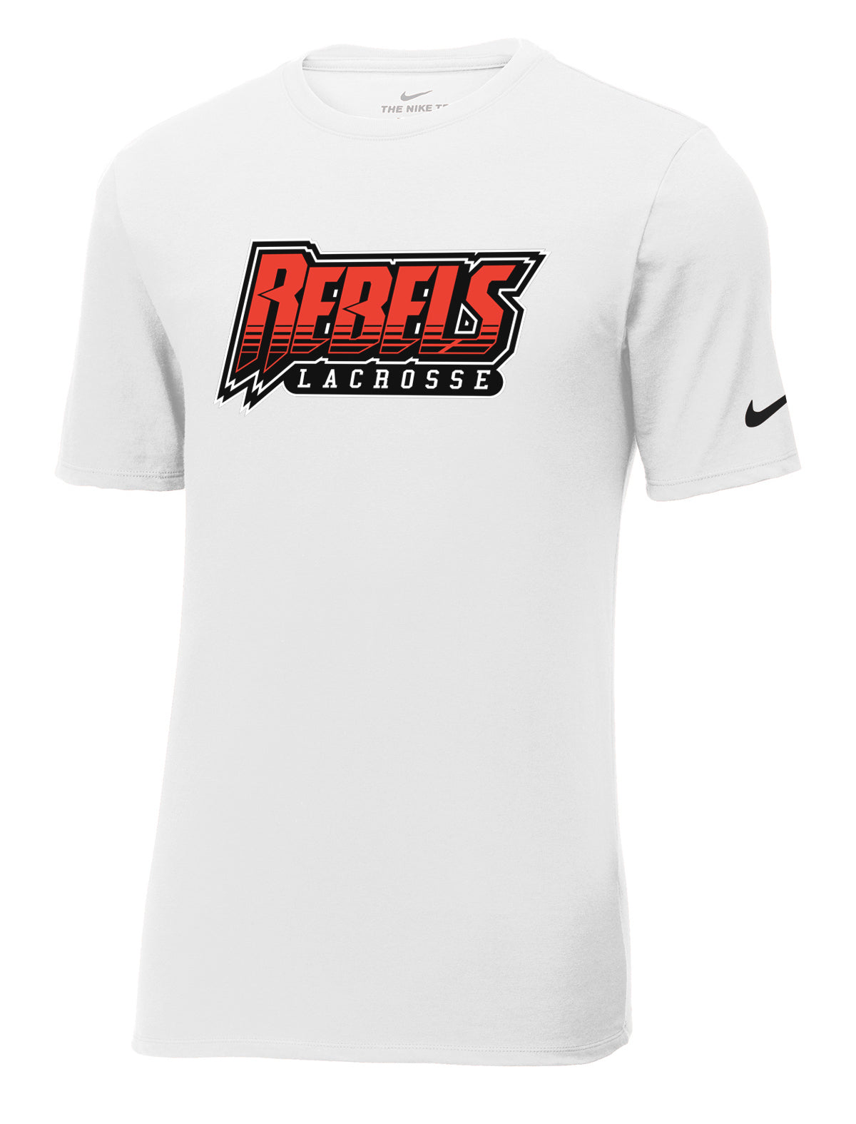 Rebels Lacrosse White Nike Core Cotton Tee